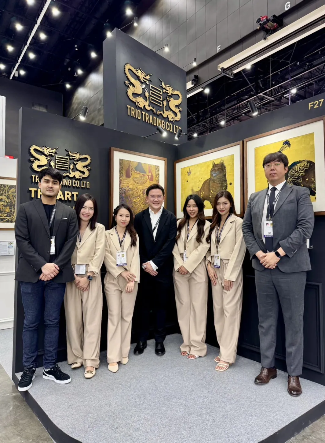 The Trio Trading team at Booth F27